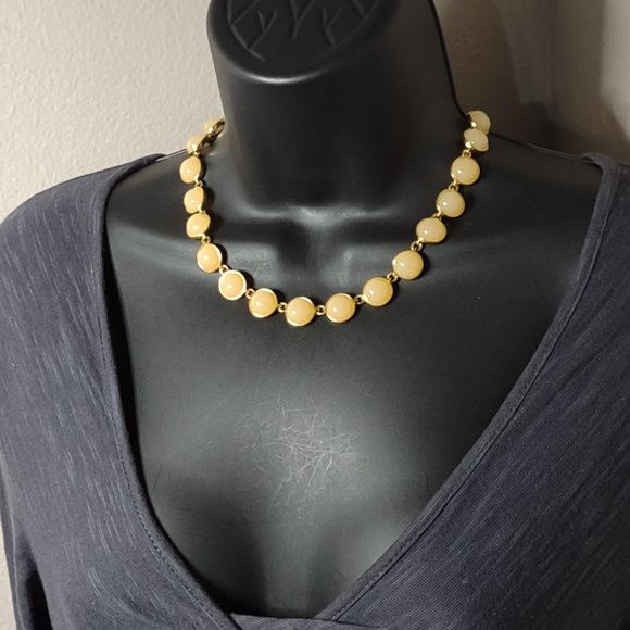 Metal And Plastic J Crew Necklace Adjustable 16 To 17 Inches Long - Picture 8 of 9